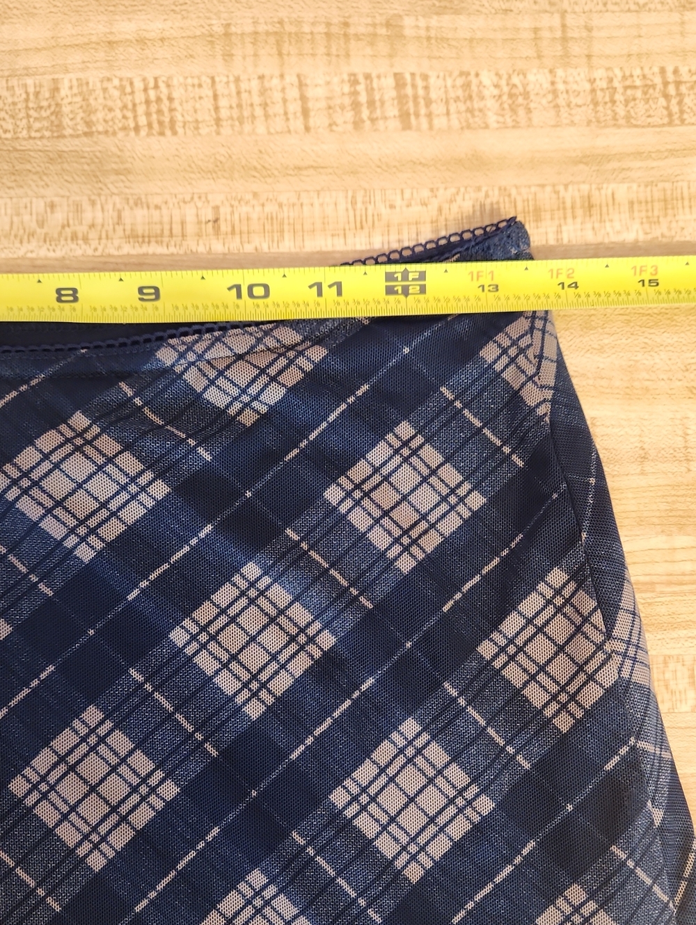 H&M Plaid Mesh Maxi Skirt, size S - Picture 8 of 10